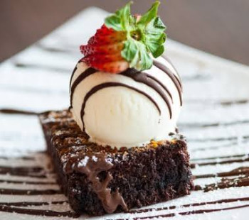 Brownie con Helado