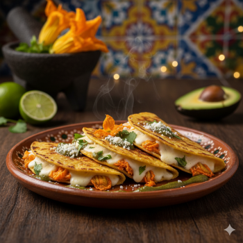 Quesadillas de Flor de Calabaza